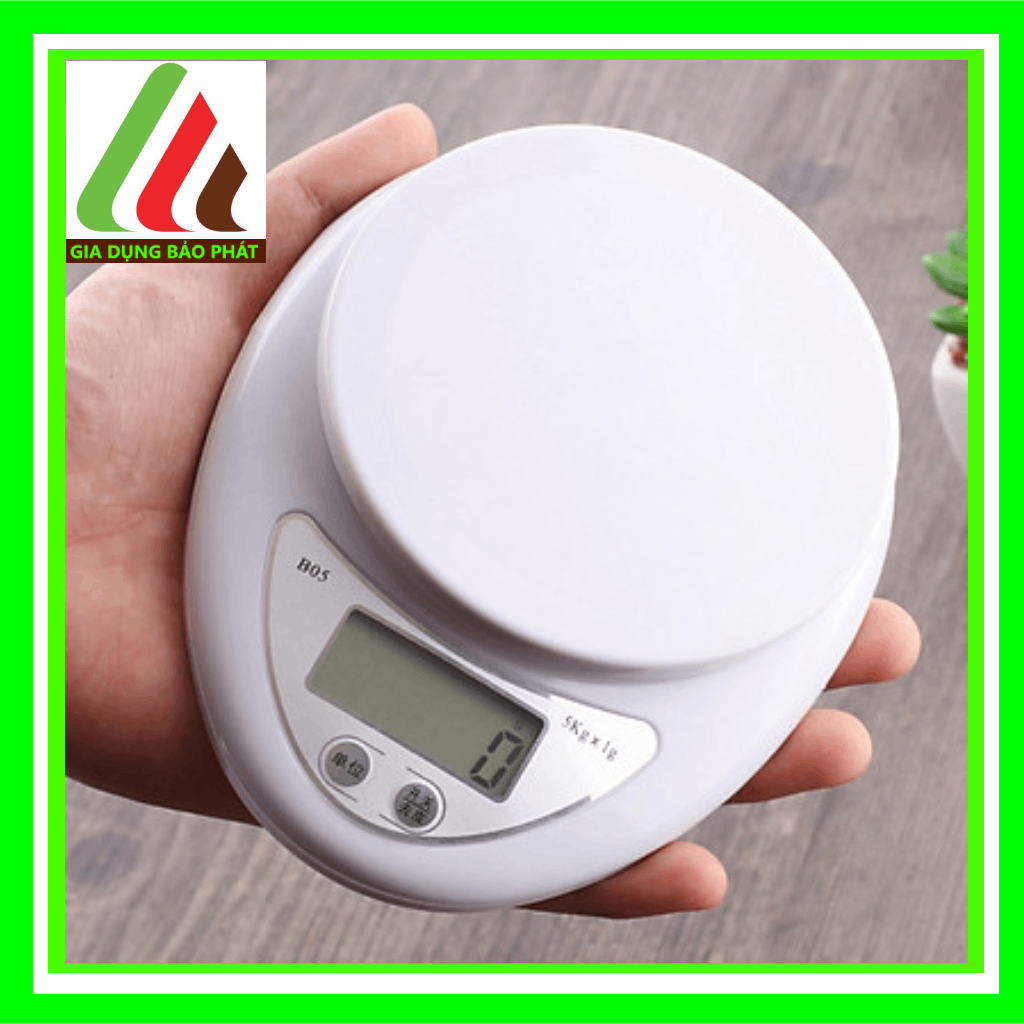 Cân tiểu ly điện tử mini nhà bếp thông minh cân được từ 1g đến 5kg làm bánh cân thực phẩm chính xác cao