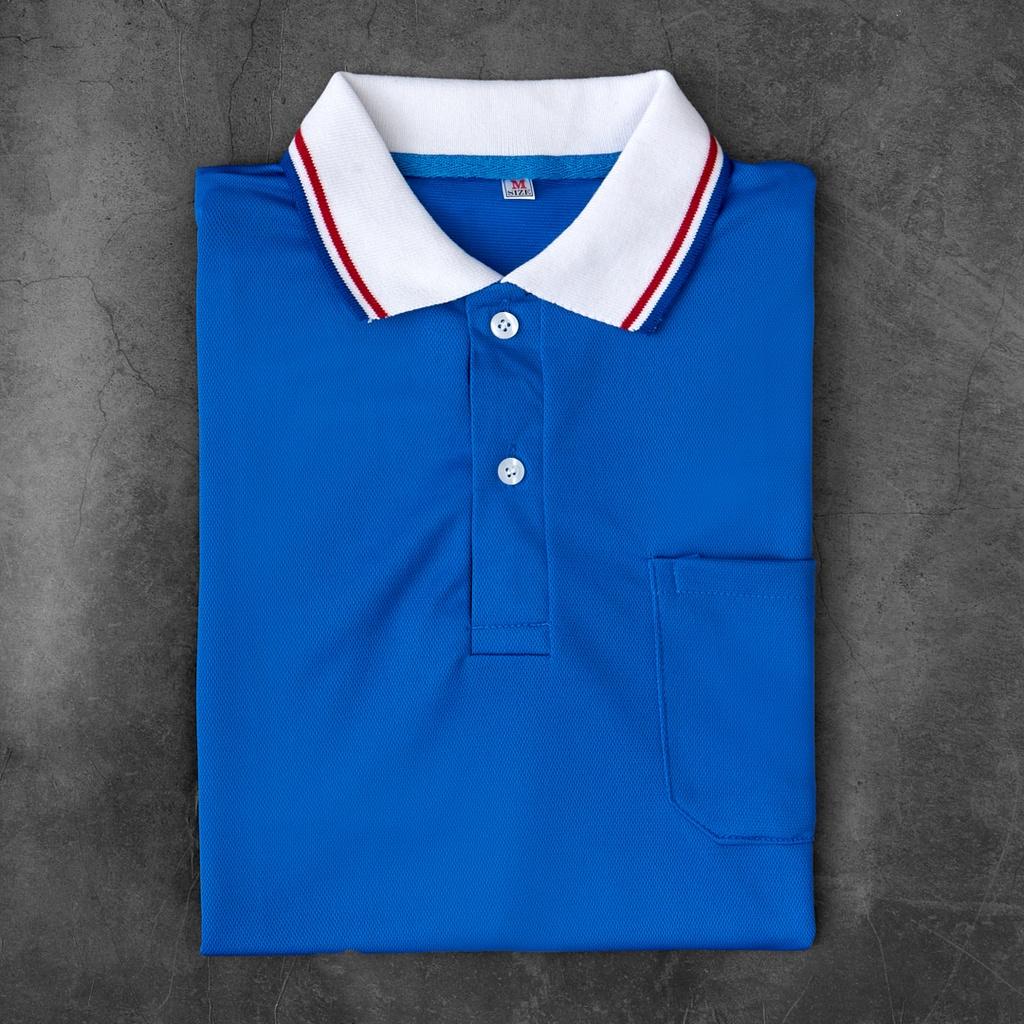 Áo thun Polo Nam cổ bẻ DONA11 thun basic cá sấu cộc tay vải cá sấu cotton phong cách trẻ trung chuẩn form màu xanh phối