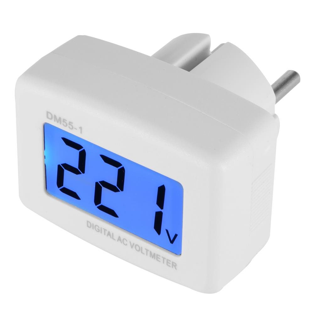 Ổ cắm đo dòng điện áp thông minh, màn hình LCD có đèn nền cao cấp