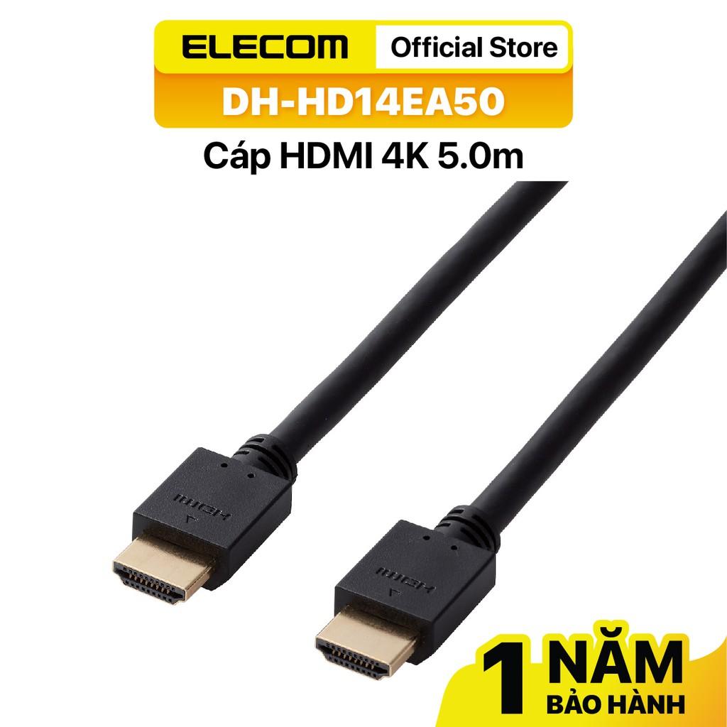 Cáp HDMI hỗ trợ 4K 0.7m ELECOM DH-HD14EA nhiều kích thước - Hàng Chính Hãng