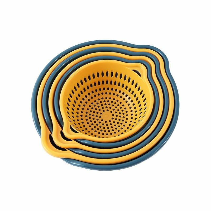 PVN30533 Set rổ 6 món kèm chậu dùng đựng hoa quả, rửa rauT2