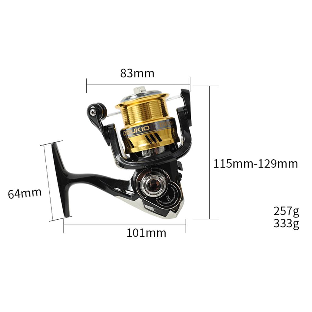 Spinning Reels Spinning Fishing Reel Light Weight Smooth Gear Ratio: 6.7:1