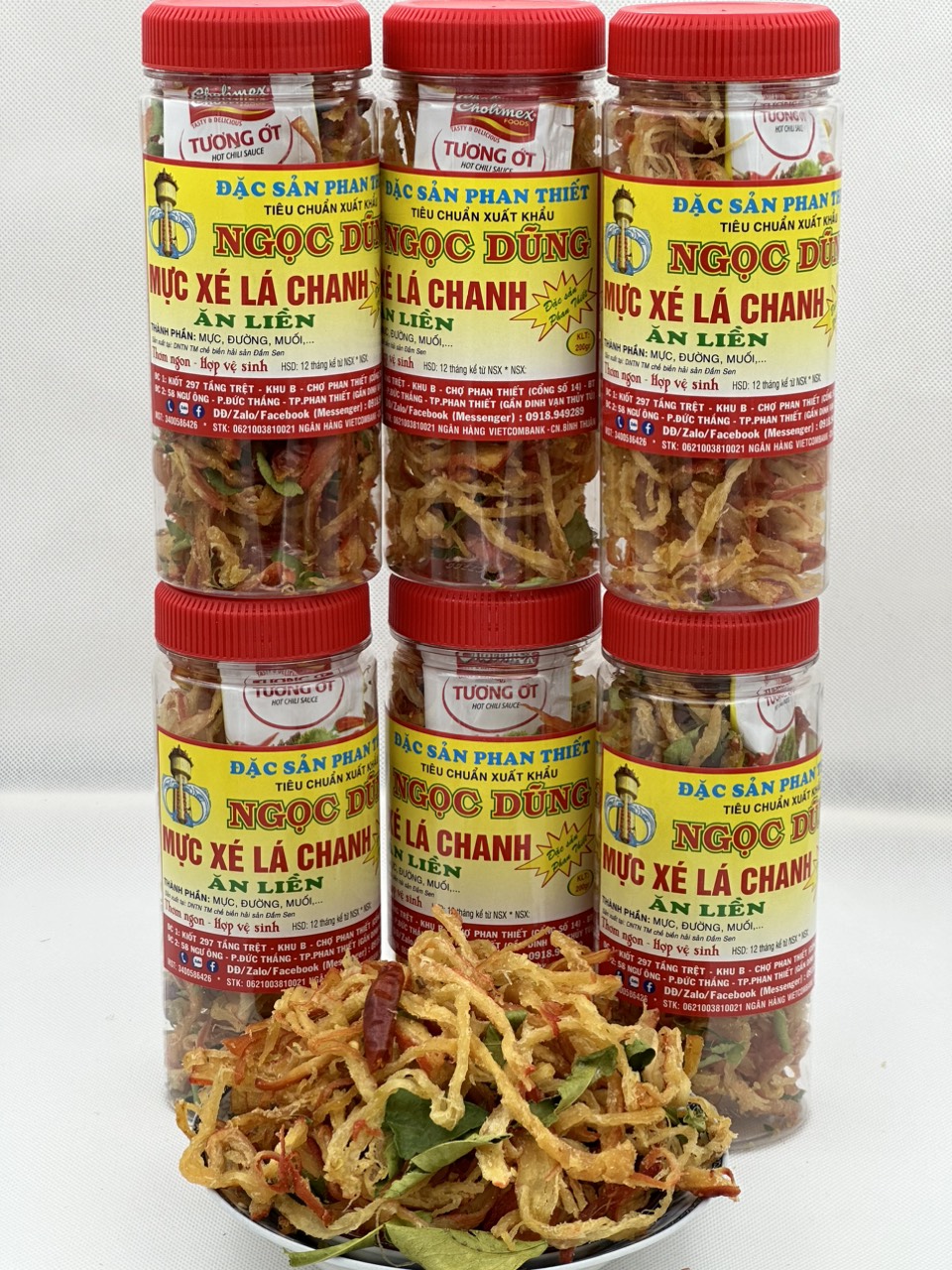 Mực xé lá chanh gói 500 gram đã chế biến ăn liền ngon ơi là ngon của shop Đặc Sản Biển Phan Thiết NGỌC DŨNG. Hạn sử dụng 12 tháng kể từ ngày đặt hàng