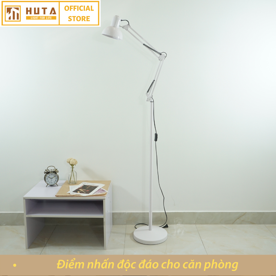 Đèn Cây Đứng HUTA KC1 Hiện Đại, Trang Trí Phòng Khách, Phòng Ngủ, Phòng Làm Việc Đọc Sách, Đèn Vàng Bóng Led Tiết Kiệm Điện