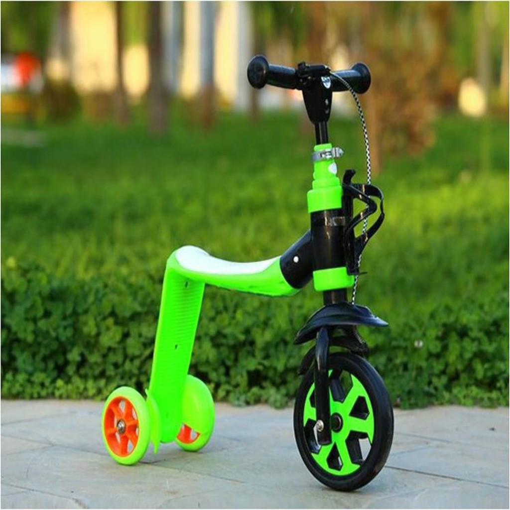 XE TRƯỢT SCOOTER 3 BÁNH MẪU VÁN TRƯỢT - MẪU 2IN1 (2019) CHO BÉ CÓ ĐÈN LED mã KNS81