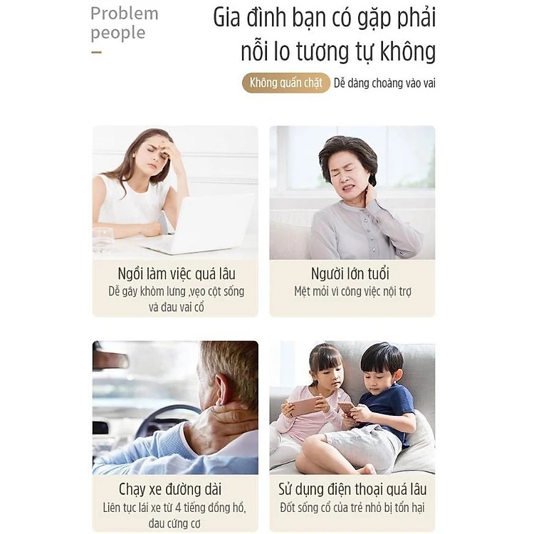 Máy massage vai gáy cổ đa năng nhiều chế độ