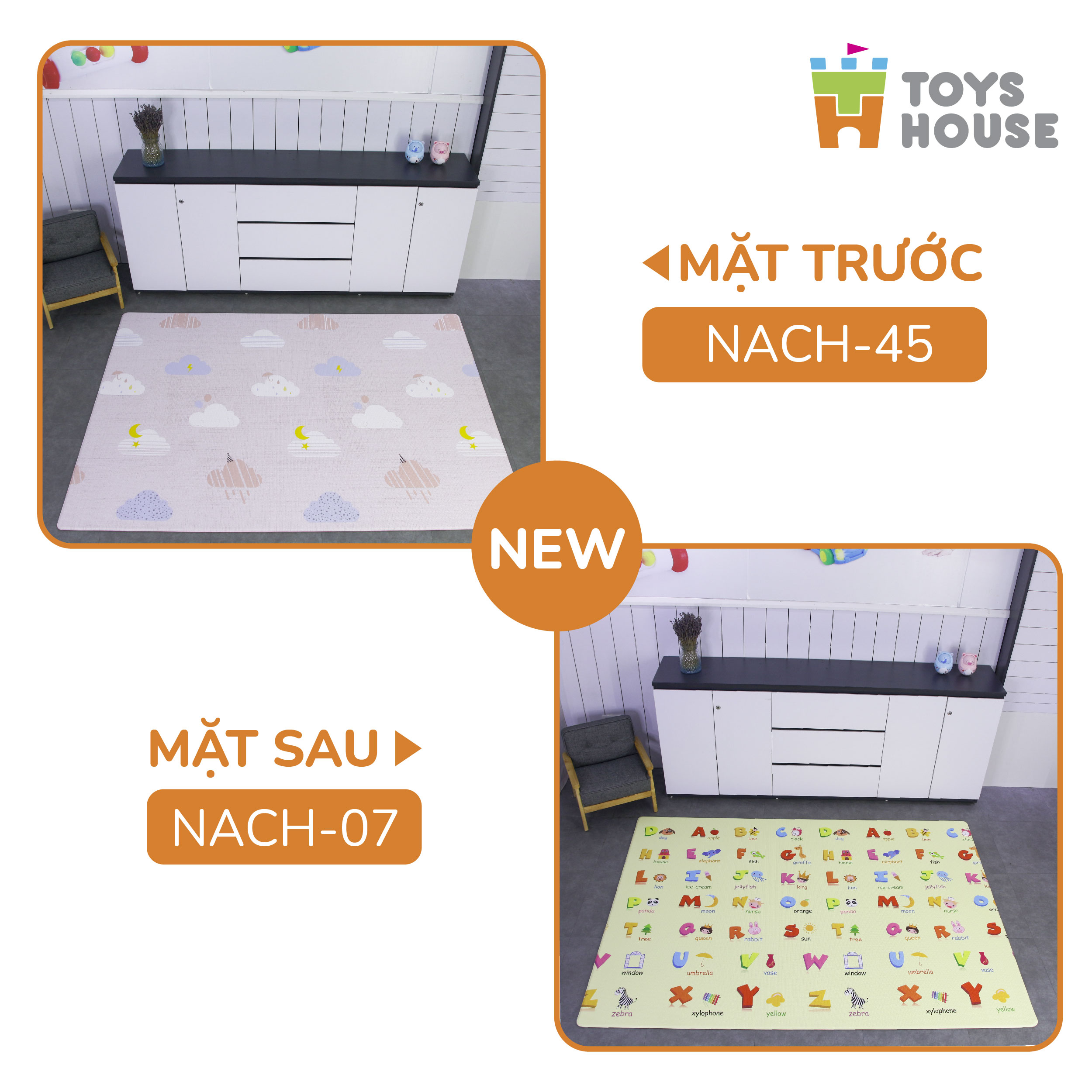 Thảm nằm chơi dành cho trẻ em Toys House NACH-28