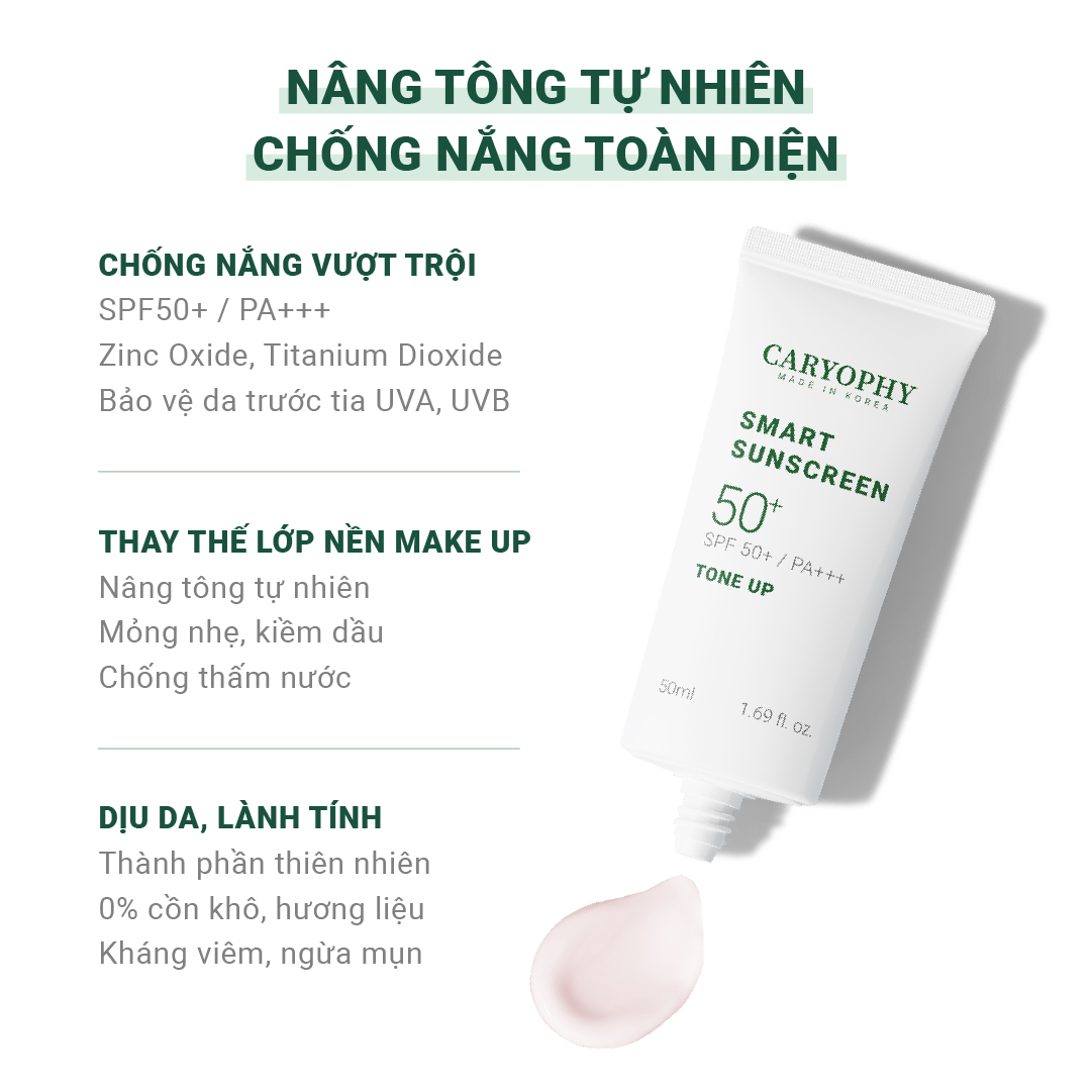 KEM CHỐNG NẮNG CARYOPHY SMART SUNSCREEN 50ML