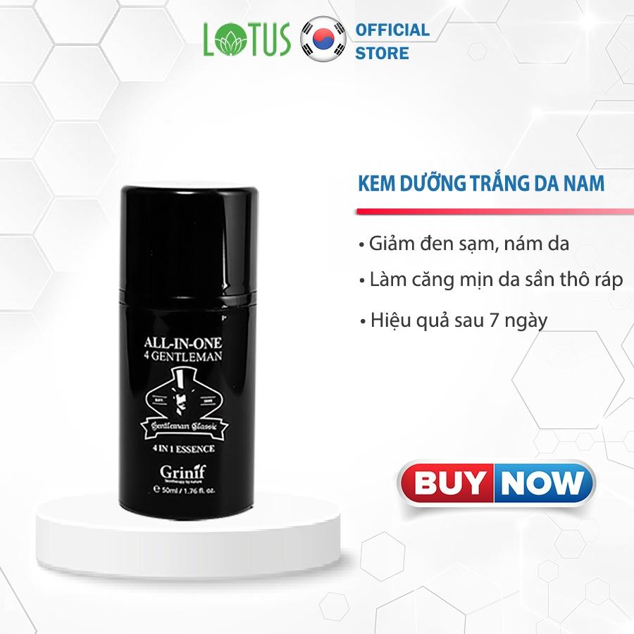 Kem dưỡng trắng da, hỗ trợ giảm thâm nám 4 trong 1 cho nam giới GRINIF All In One 4 Gentleman 50ml