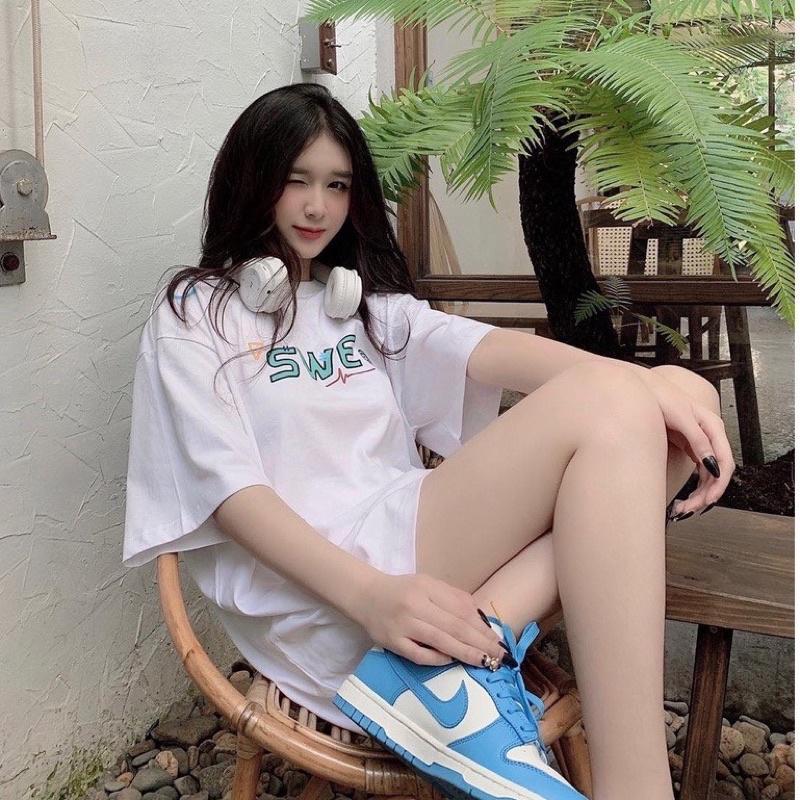 Áo thun unisex tay lỡ 90' đầy đủ tag cổ tag tay Hany shop