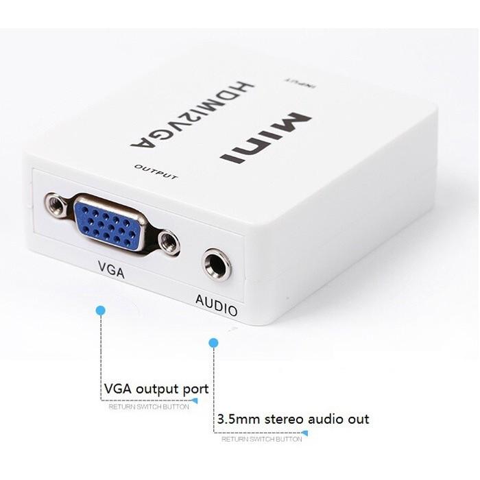 Hộp HDMI to VGA converter HDMI2VGA