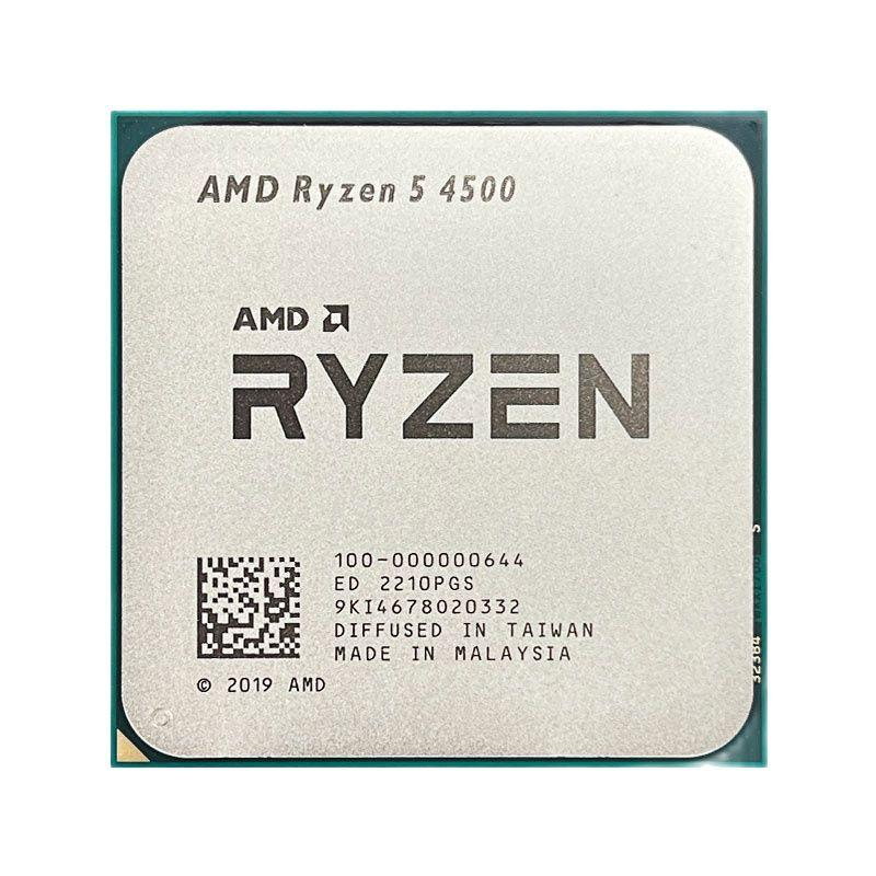 Mới AMD Ryzen 5 4500 R5 4500 3.6 GHz 6 Nhân 12 Luồng 7NM L3 = 8M 100-000000644 Ổ Cắm AM4 Mới Có Quạt