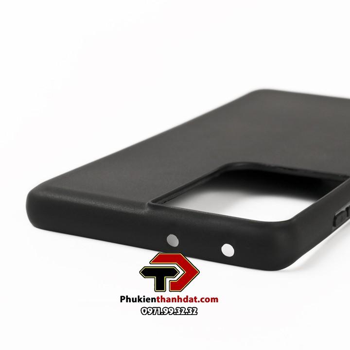 Ốp lưng dành cho SamSung Galaxy S21 Ultra dẻo màu đen chống bám vân tay