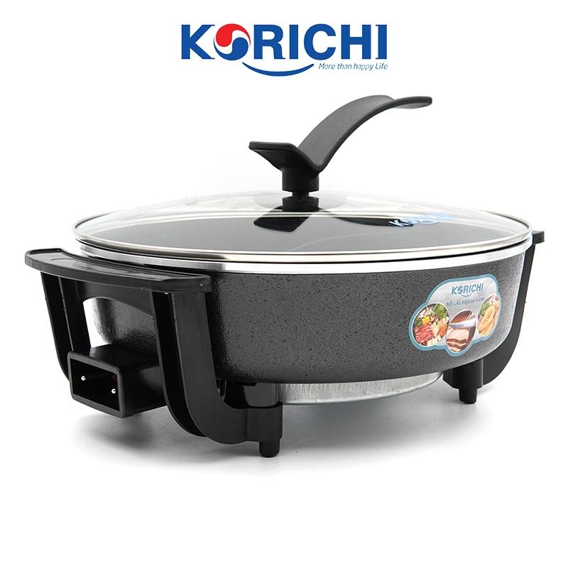 Nồi lẩu điện Korichi - KRC-3559 - 5.0L 1500W - Bảo hành 12 tháng (2 màu đỏ, ghi