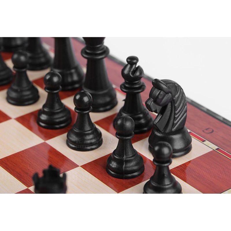 Đồ chơi cờ vua cho bé phát triển tư duy phán đoán,Bộ cờ vua nam châm gấp gọn 28 x 28cm