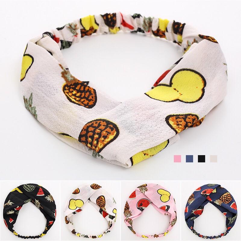 Băng đô nữ turban hoa quả xinh xắn đáng yêu