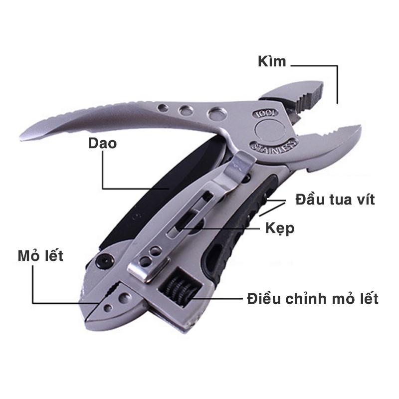 Kìm, mỏ nết, dao đa năng.