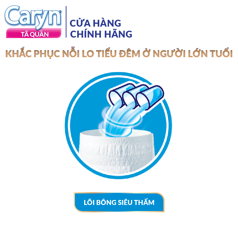 Tã quần người lớn Caryn Mỏng nhẹ XL24+2