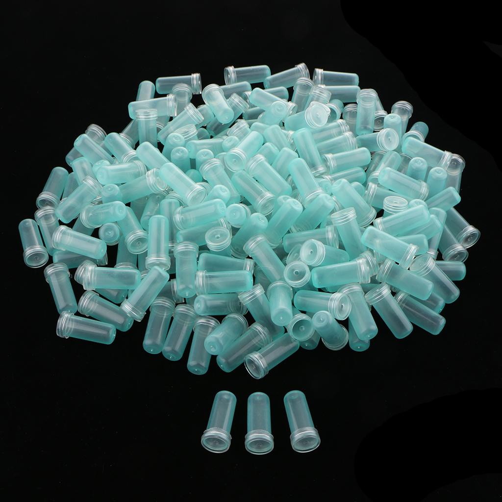 Plastic Flower Water Tubes Floral Tube/Vials Clear Blue_4.1x1.8cm
