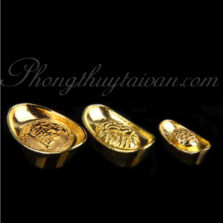 Thỏi Vàng, Bạc không chữ NHỎ chiêu lộc thờ cúng
