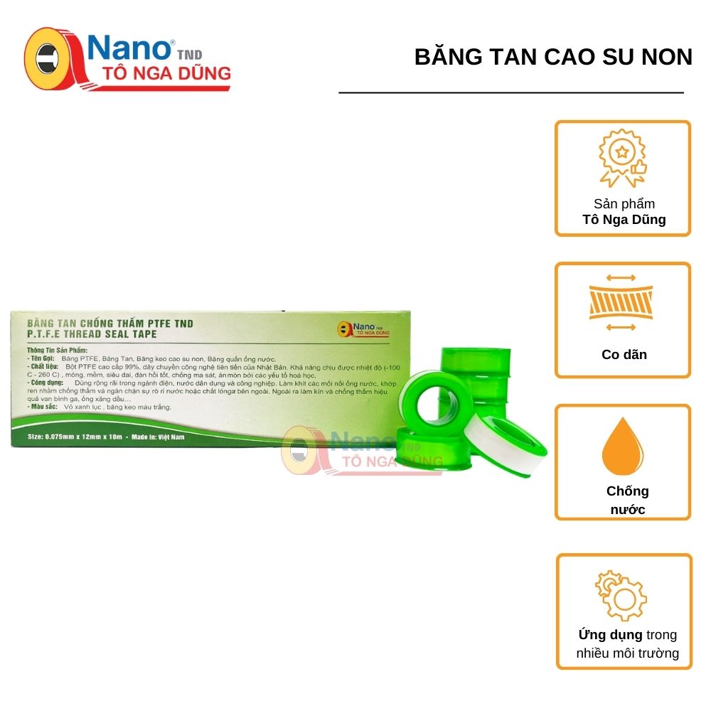 Băng tan cao su non Tô Nga Dũng