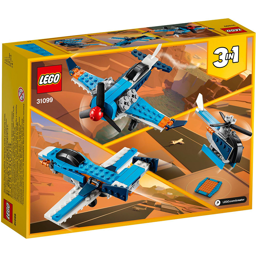 Đồ Chơi Lắp Ghép LEGO Creator Máy Bay Cánh Quạt 31099 (128 Chi Tiết)