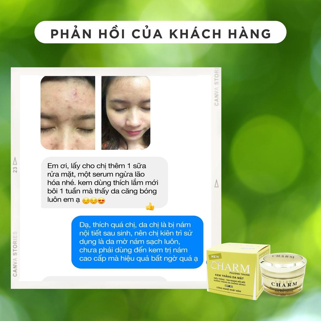 Kem dưỡng trắng, giảm mờ nám tàn nhang, mang đến làn da tươi sáng, căng bóng Chamis