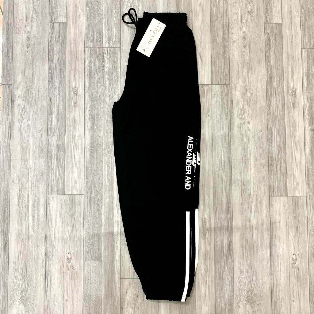 Quần Thể Thao Nữ Jogger Bo Gấu Chất Đũi Xước Đẹp, Đủ Size