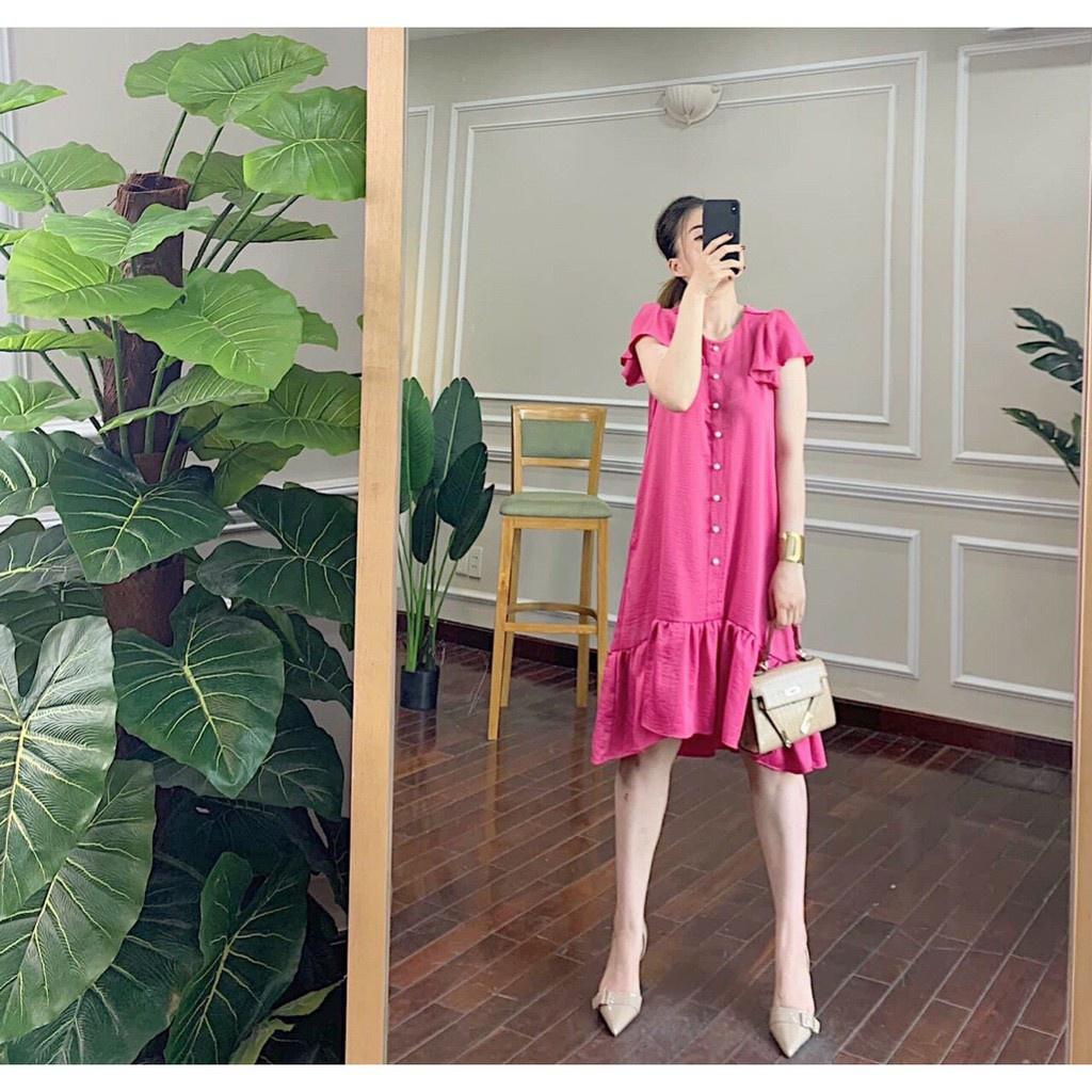 Váy bầu cao cấpchất siêu mát, thấm hút mồ hôiđầm bầu thiết kế sang chảnh, from rộng dành các mẹ từ 43~70kg