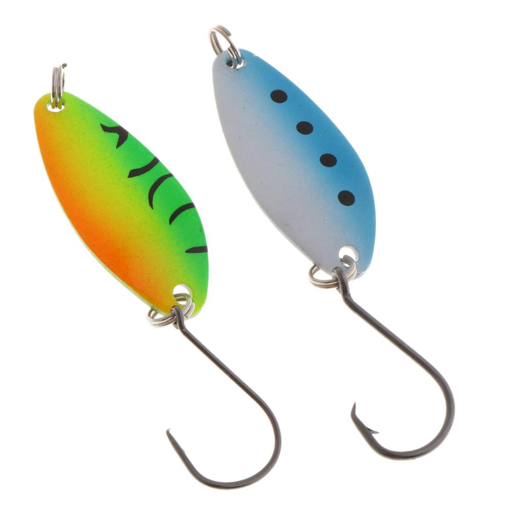 10pcs Spinners Spoon Jigging & Casting Fishing Lures Baits Saltwater Tackle