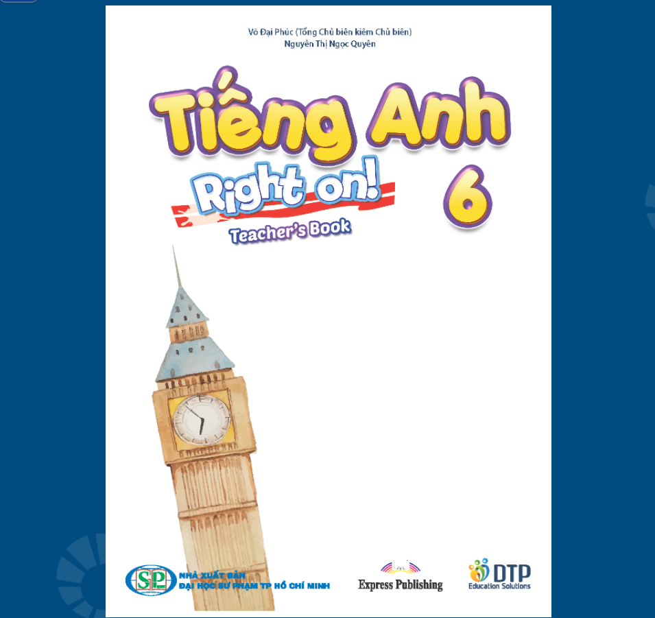 Hình ảnh [E-BOOK] Tiếng Anh 6 Right on! Sách giáo viên điện tử Bài học