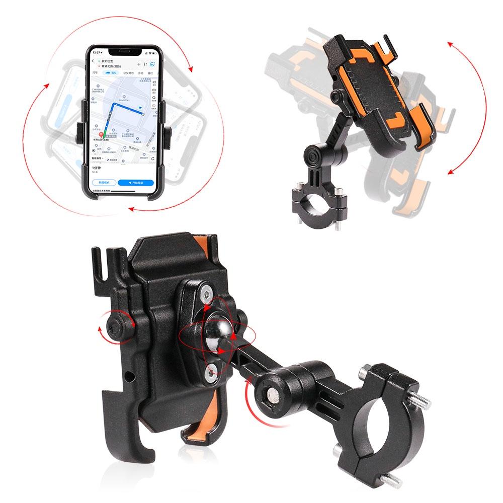 Giá Đỡ Điện Thoại Iphone Samsung Xiaomi Gsm Bằng Hợp Kim Nhôm Chống Trượt Gắn Xe Đạp / Xe Máy