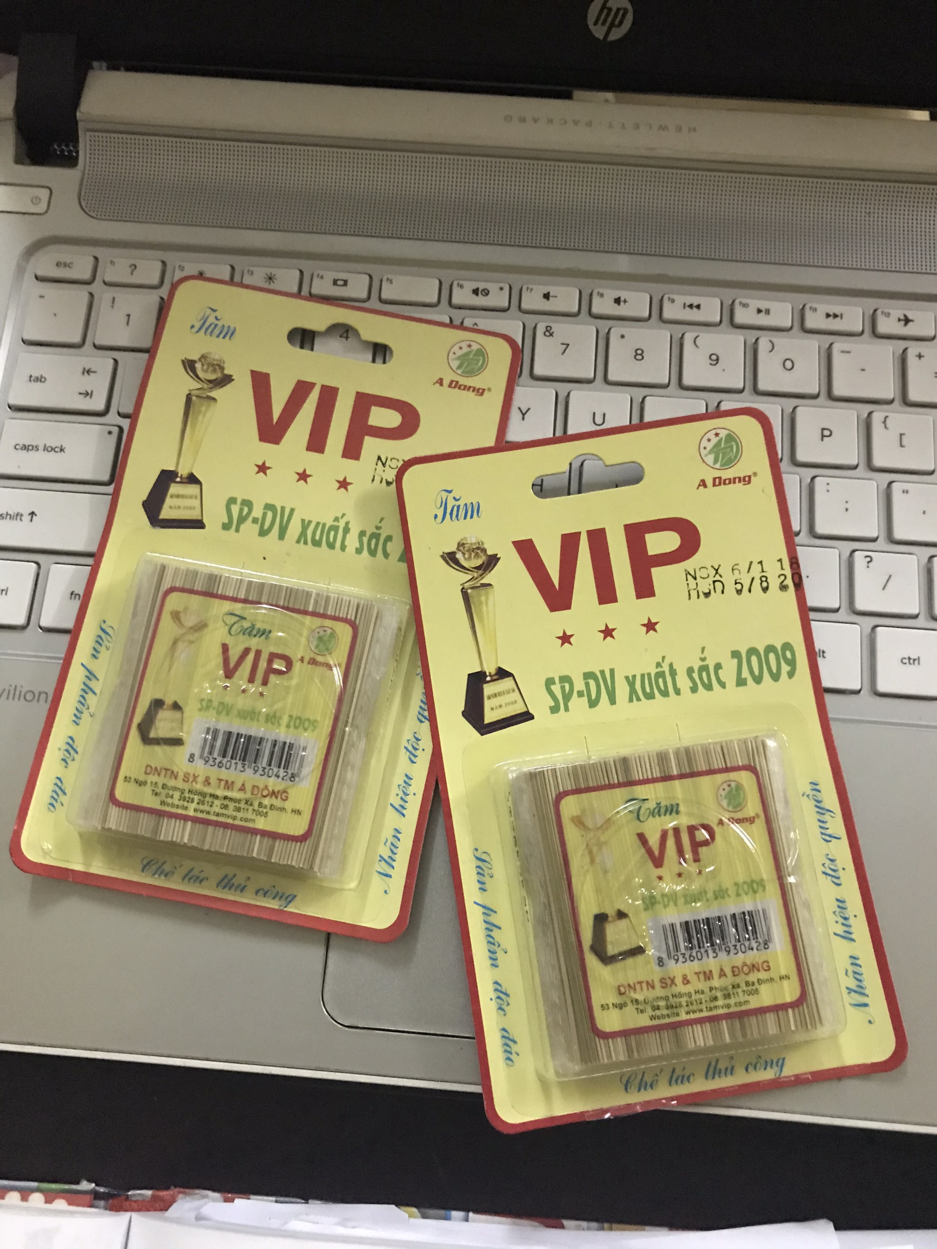 Vỉ 5 gói tăm vip