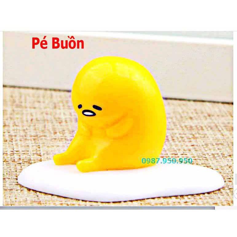 MÔ HÌNH ỐP LA GUDETAMA-Móc khóa trứng lười gudetama. siu siu rẻ