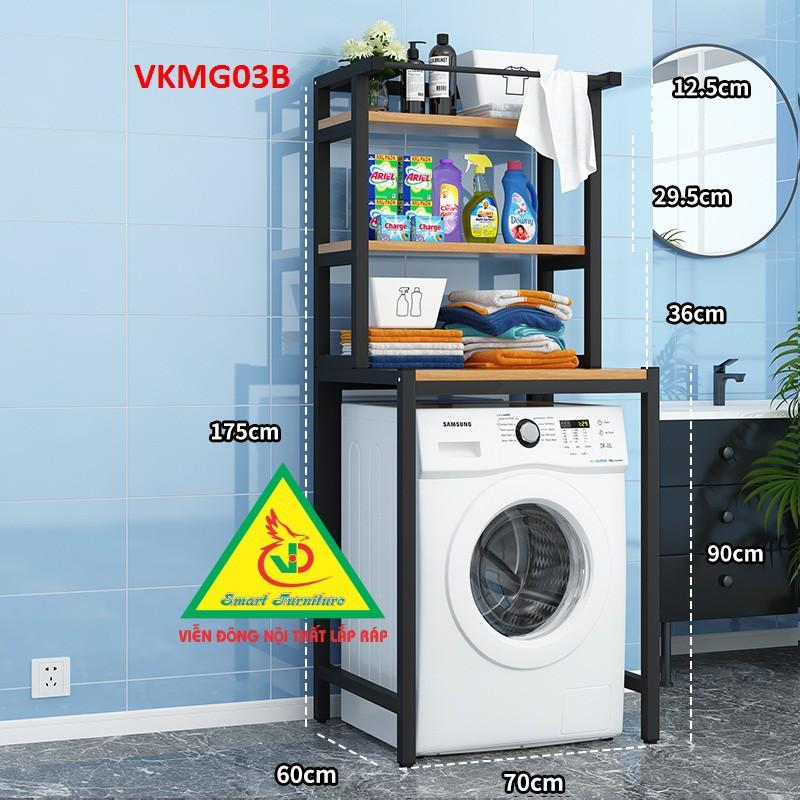 Kệ máy giặt 3 tầng VKMG03B - Nội thất lắp ráp Viendong Adv