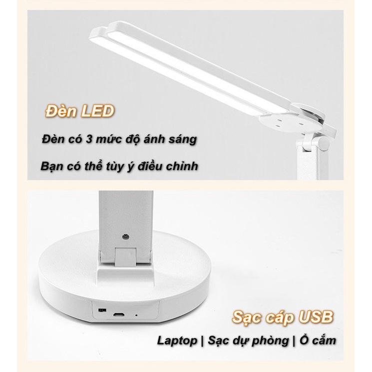 Đèn Để Bàn Học Tập Làm Việc Bảo Vệ Mắt 3 Cấp Độ Sáng WhitePowell