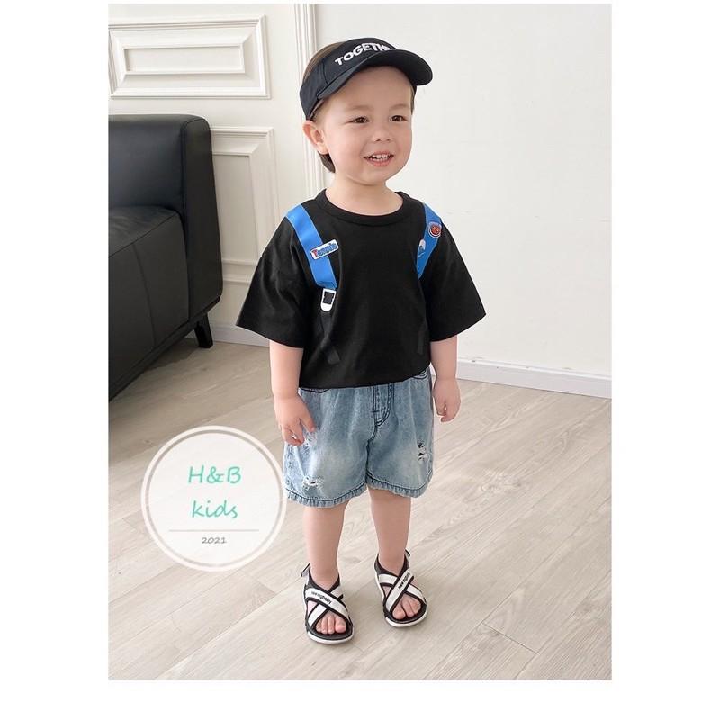 Bộ Quần Jean Áo Ba Lô Bé Trai 9-22kg