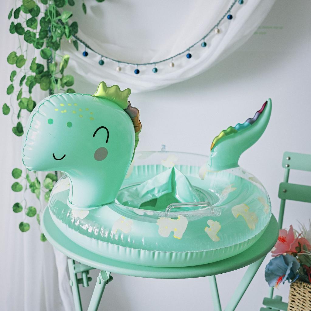 Phao Bơi Chống Lật Cho Bé 1-5 Tuổi Mẫu Khủng Long - Hồng