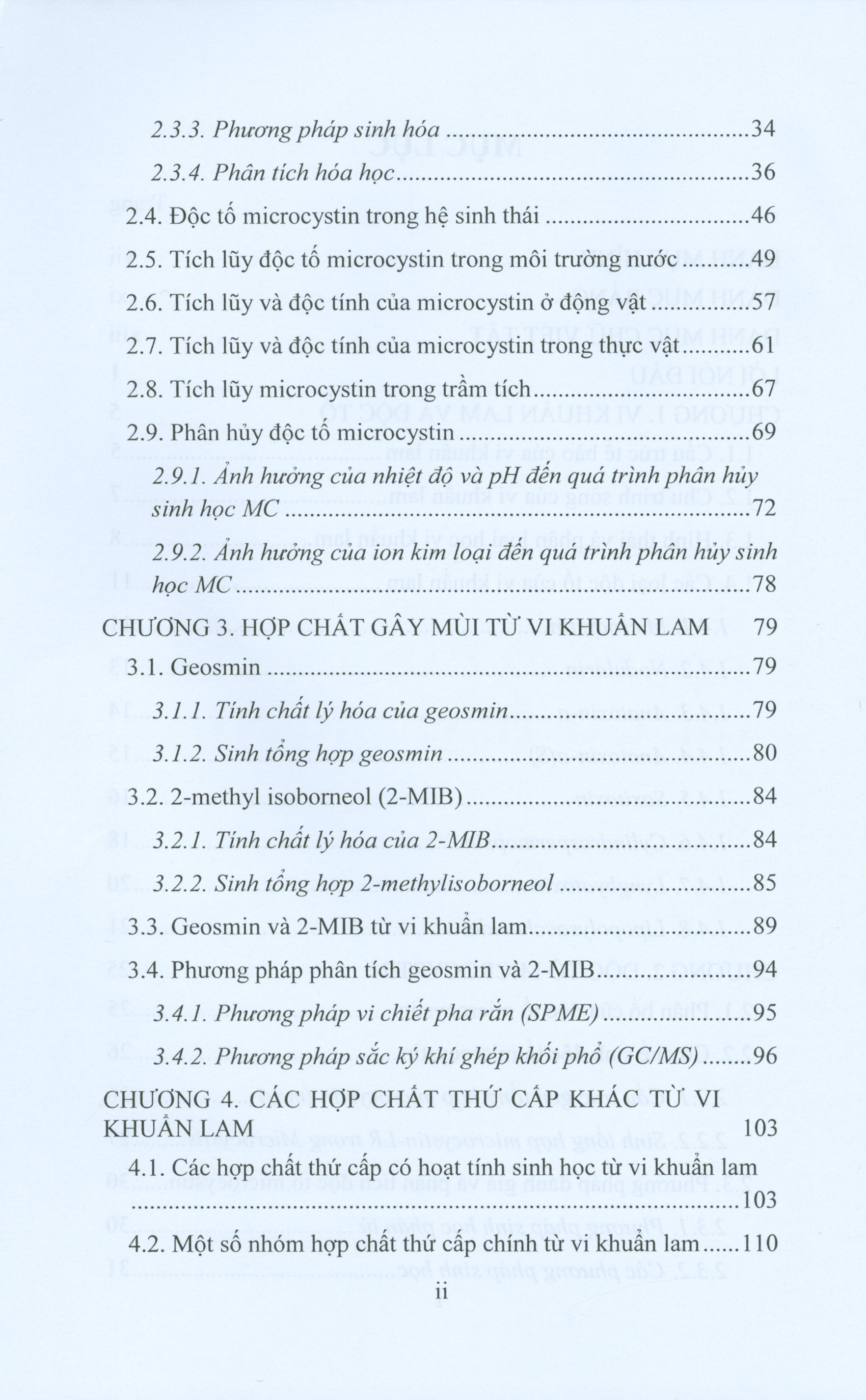 Độc Tố Và Các Hợp Chất Thứ Cấp Từ Vi Khuẩn Lam