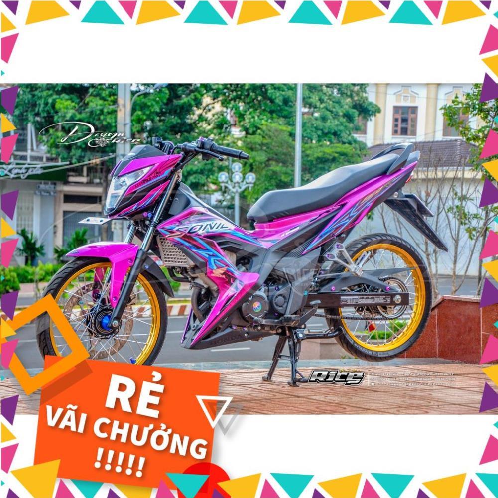 Tem Rời Sonic Mẫu Hoa Văn Hồng Xanh Đen