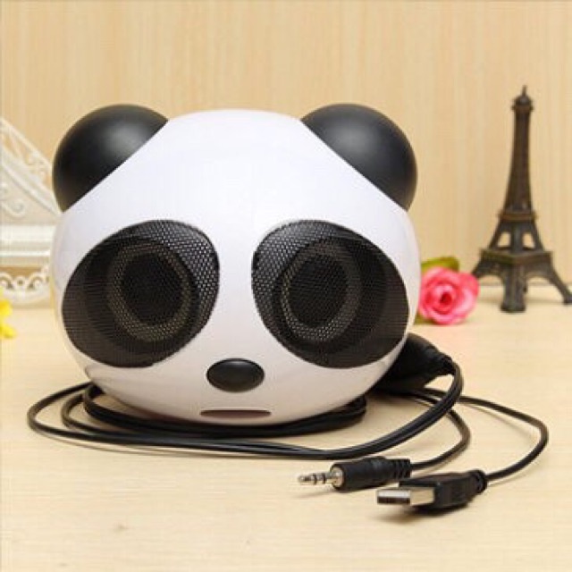 Loa Nghe Nhạc Hình Gấu Trúc Dễ Thương Loa Máy Tính Mini Gấu Trúc Panda Để Bàn Cao Cấp Âm Thanh Chuẩn Stereo - Hàng nhập khẩu