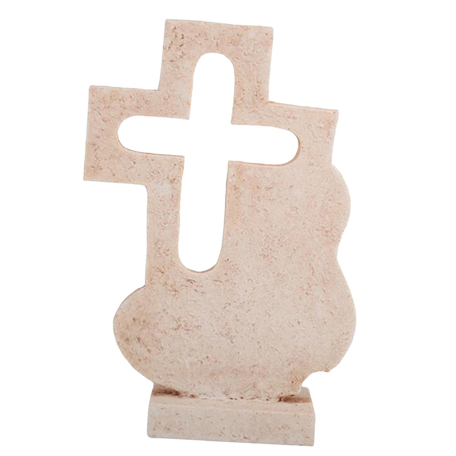 Cross Statue DIY Sculpture Artwork for Party Photo Props Collection Gifts