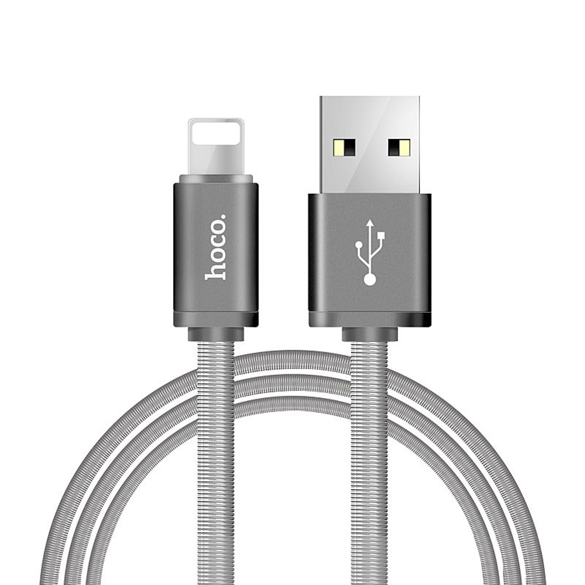 Cáp sạc Hoco U57 Lightning - Tặng kẹp bảo vệ đầu cáp - Hàng chính hãng