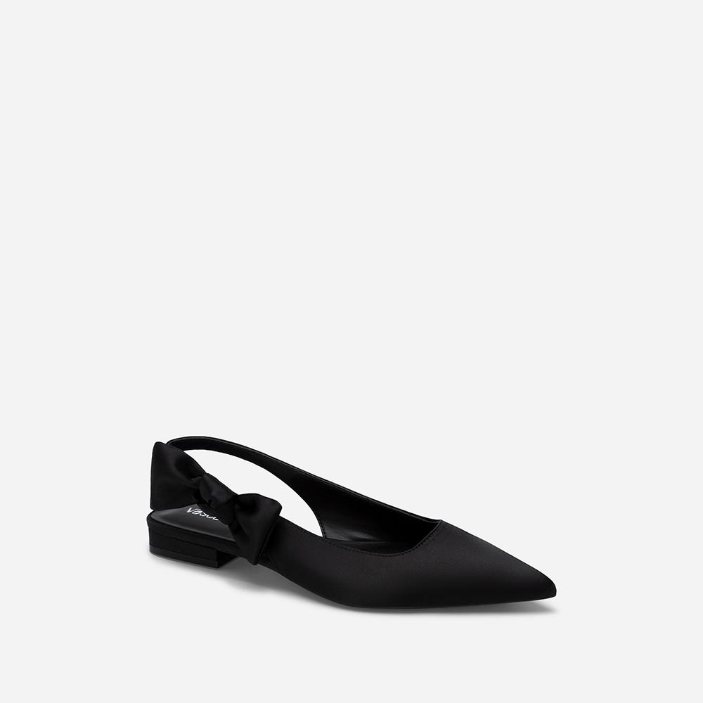 Vasscara Giày Slingback Satin Nhấn Quai Nơ - BMN 0575