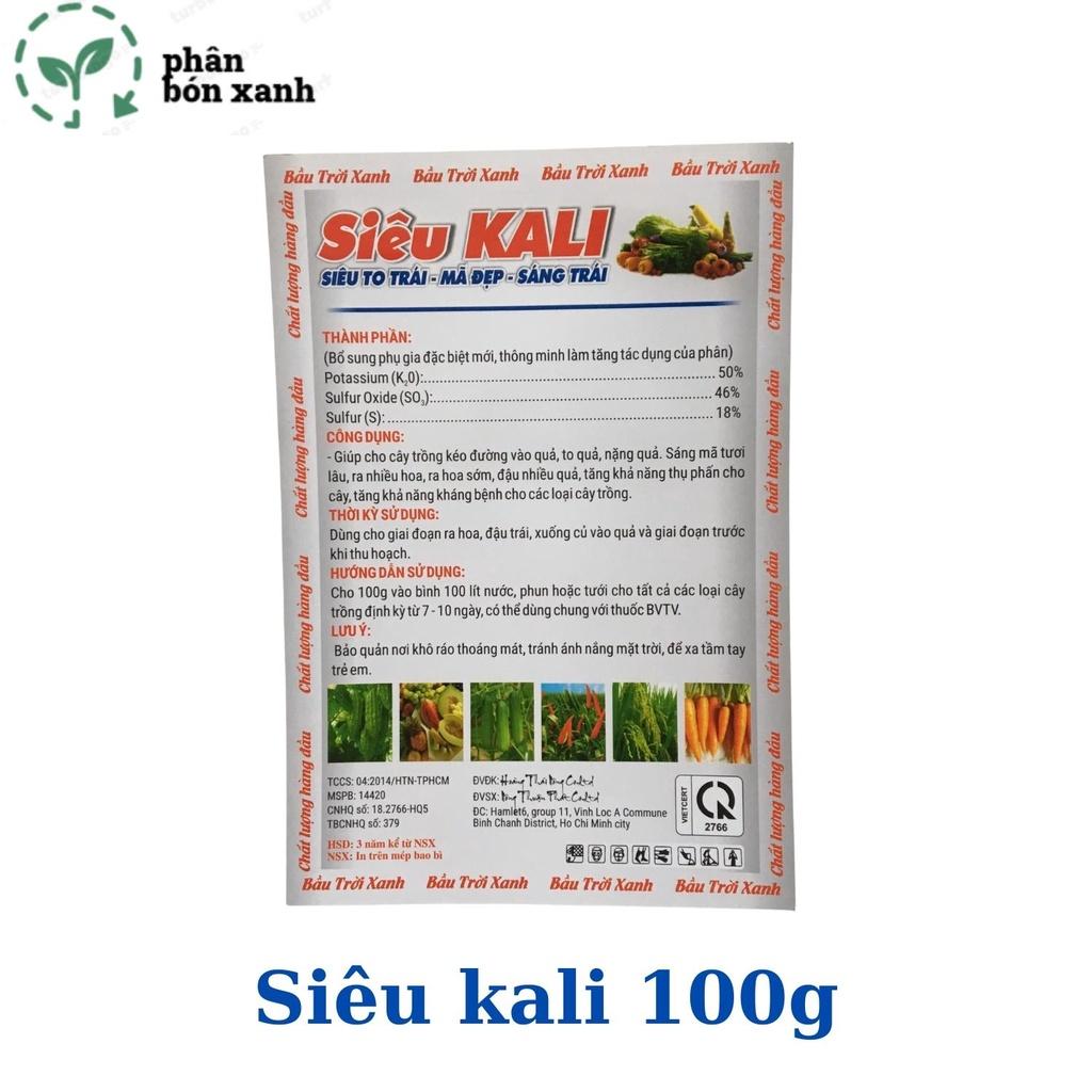 Siêu KaIi, phân bón siêu ngọt quả, sáng mã, to qủa , to củ, cứng cây, tươi màu, mọng nước