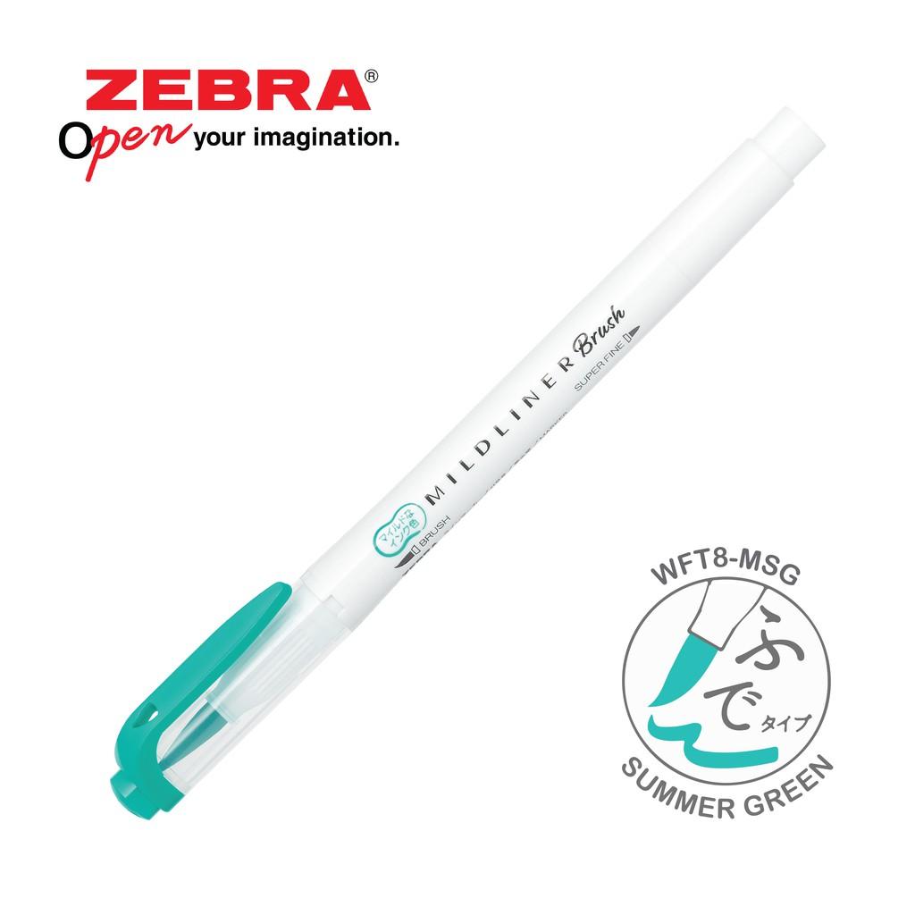 Viết Dạ Quang Zebra Mildliner Brush đầu cọ 10 MÀU MỚI