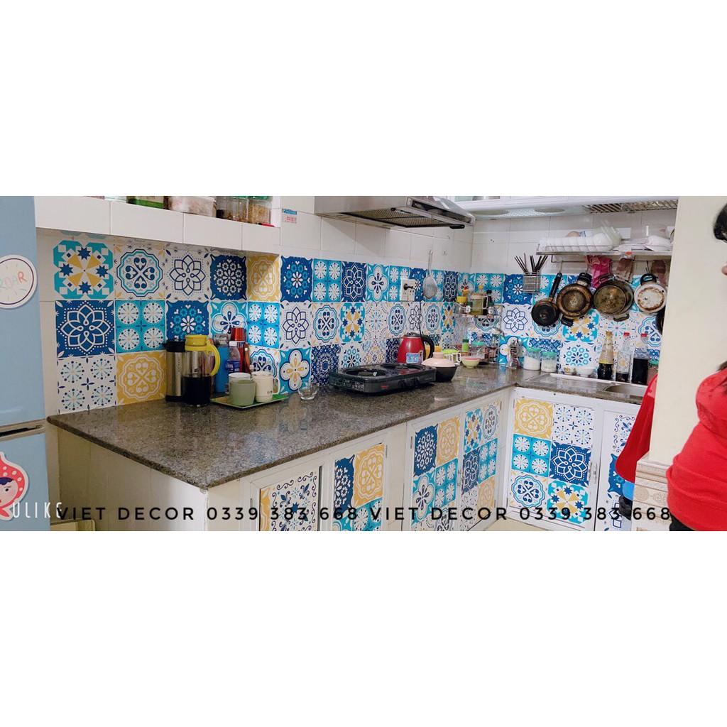 Decal Gạch Bông 40x60cm - Decal Dán bếp, Dán tường, Gạch men - Trang trí nhà cửa