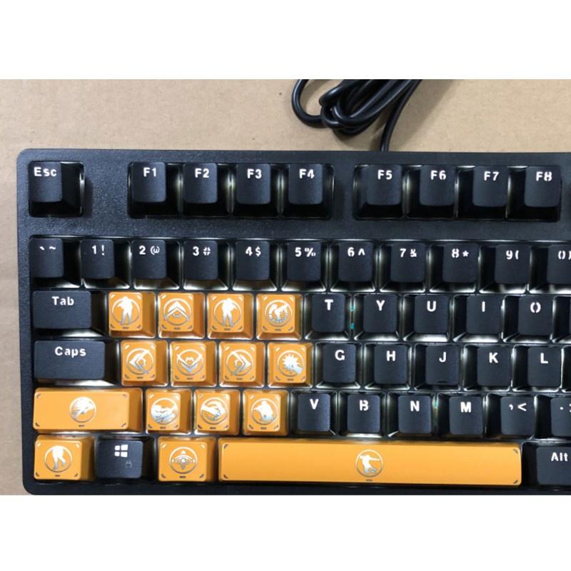 HSV 15 keys E-BLUE ABS Backlight Keycap Mechanical Keyboard Keycap for CS GO PUBG with free key cap puller