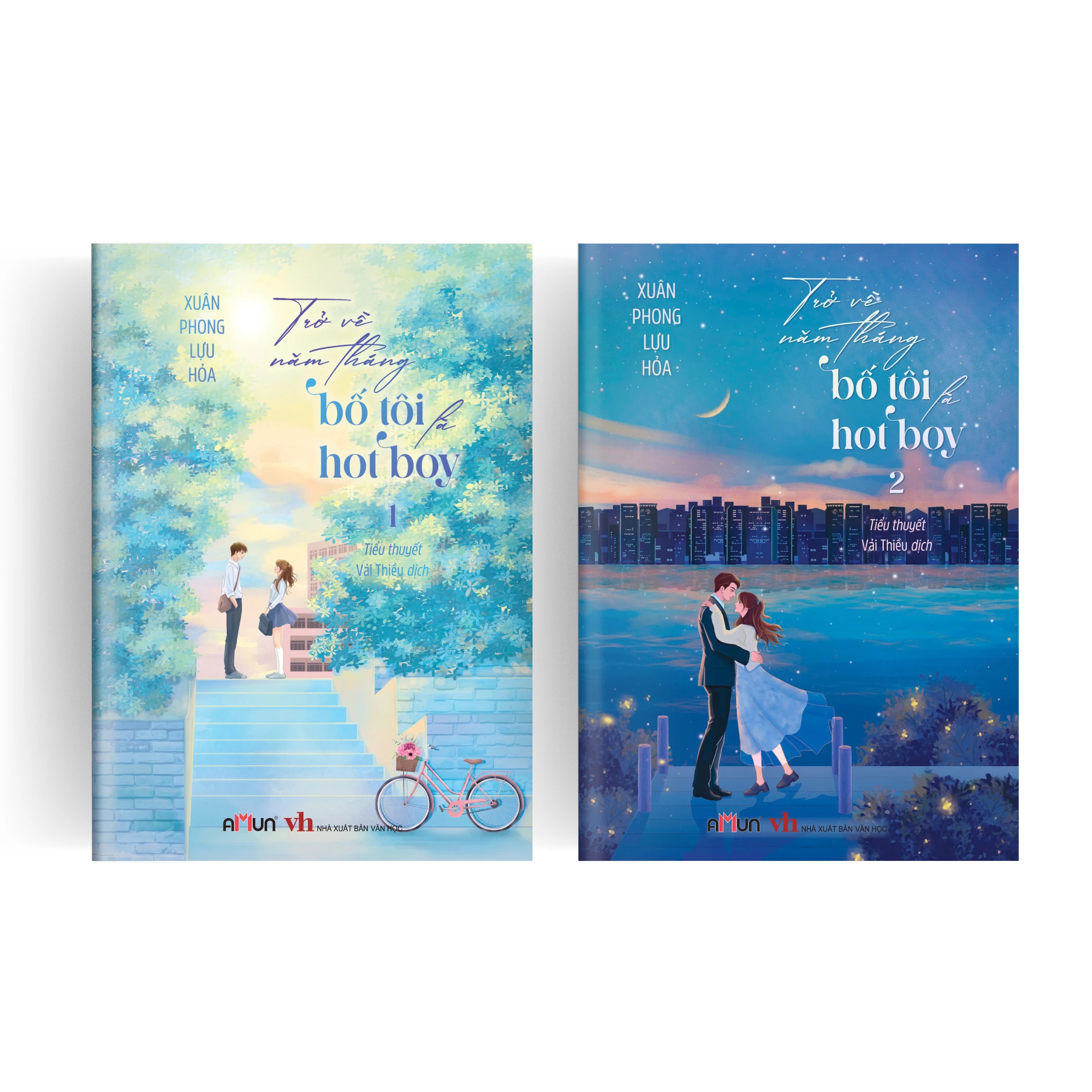 Bộ Sách Trở Về Năm Tháng Bố Tôi Là Hot Boy - Tập 1 + Tập 2 (Bộ 2 Tập) - Bản Đặc Biệt - Tặng Kèm 2 Bookmark Trổ Khuôn + 1 Postcard Lời Nhắn Của Tác Giả + 1 Standee Cặp Đôi + 3 Thẻ Nhân Vật
