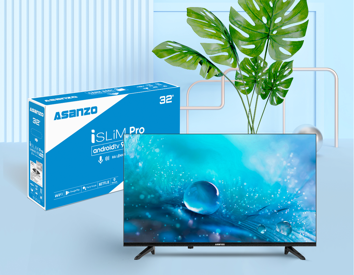 Smart TV Voice Asanzo 43 Inch FULLHD ISLIM PRO 43S51- Hàng chính hãng